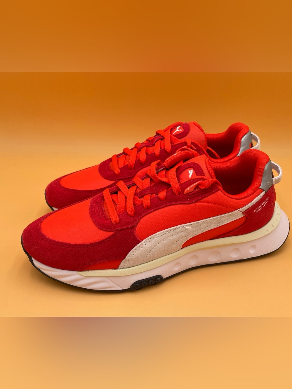 Size 10.5 Puma Men Wild Rider Shoes Sneakers Red